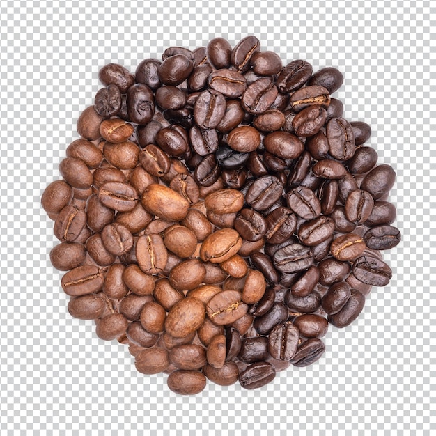 Granos de café aislados premium psd