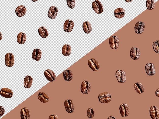 los granos de café png aislar el fondo PSD
