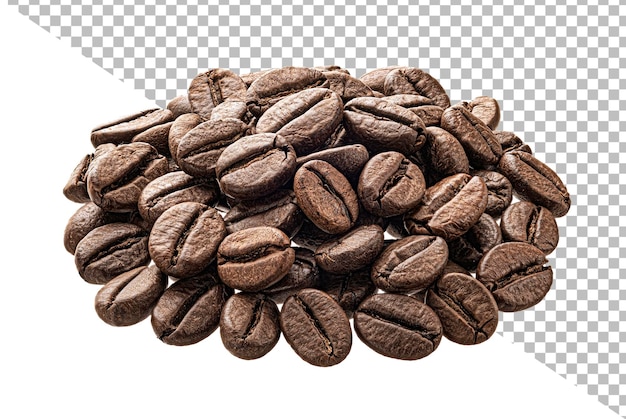 PSD grãos de café torrados isolados