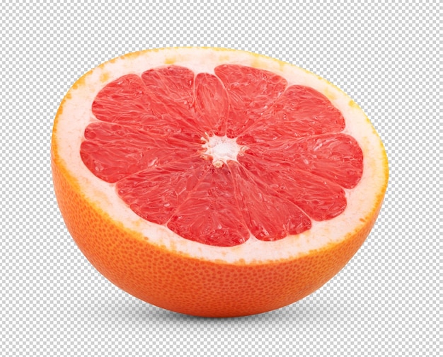 PSD grapefruit isolé sur fond de couche alpha.