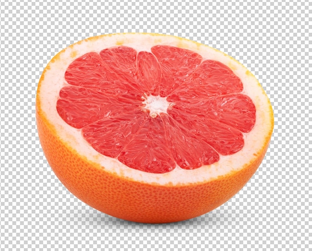 PSD grapefruit isolé sur fond de couche alpha