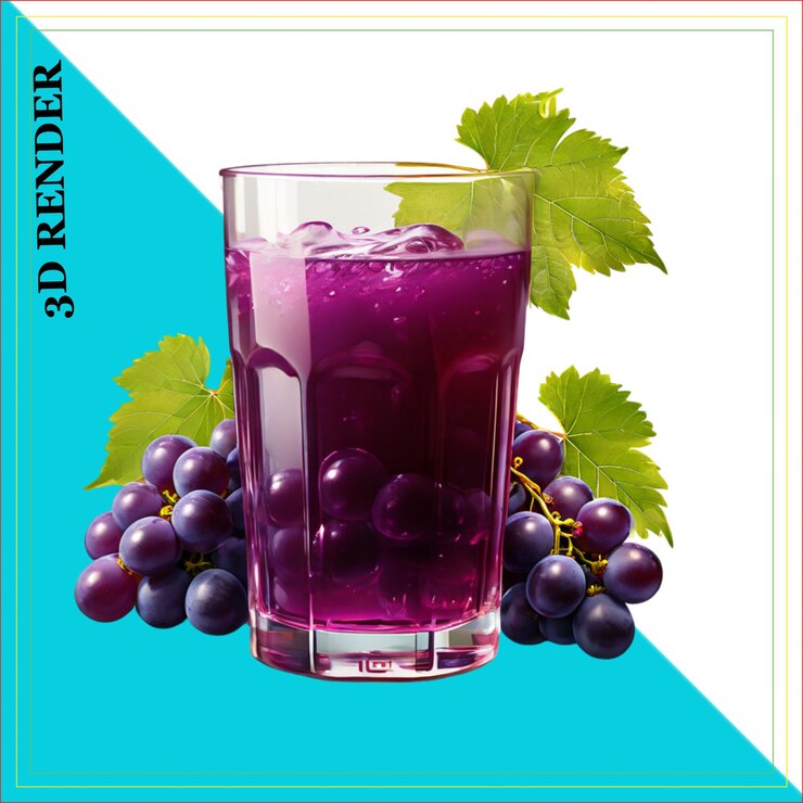 PSD grapes juice benefitsredblackpurplegreenjuice transparent