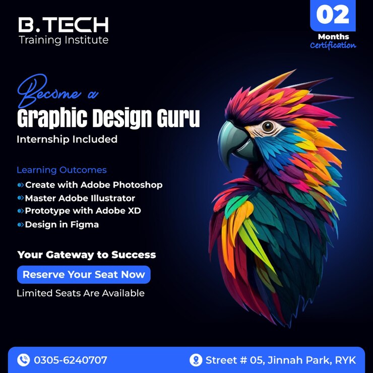 PSD graphic design post design a colorful parrot is on a poster that says t v com