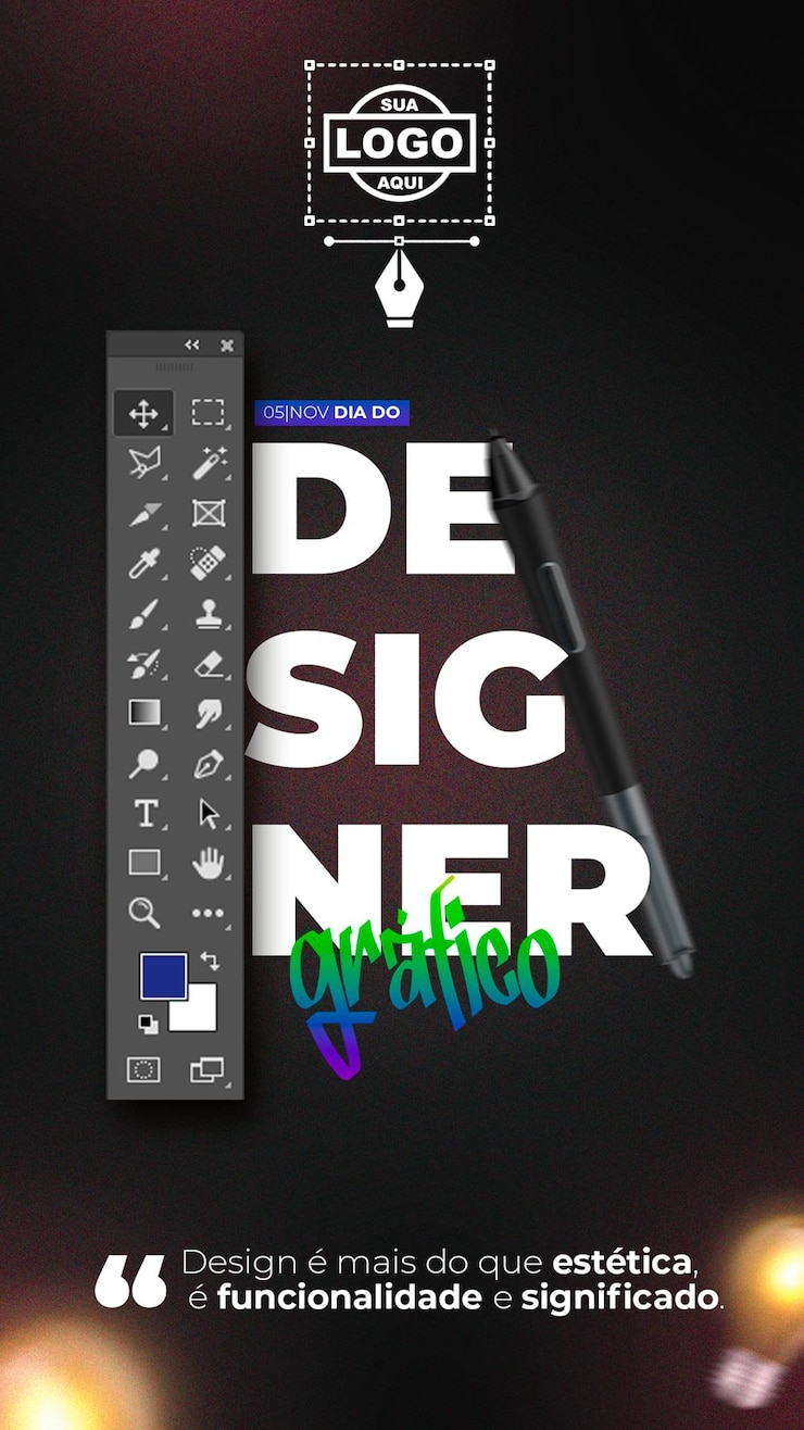 PSD graphic designer day psd