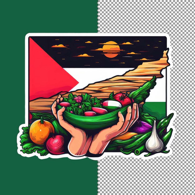 PSD graphic_sticker_of_palestinian_symbols