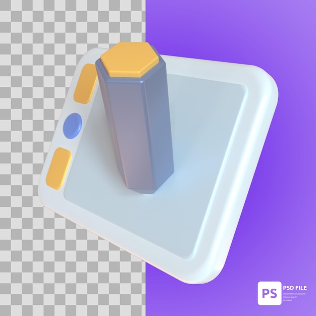 graphic tablet in 3d illustration design assets for graphic website presentation image and other
