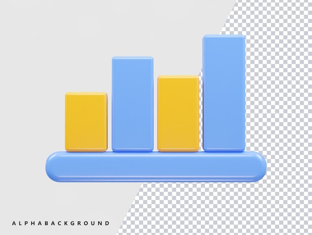 Un graphique à barres bleu et jaune avec le texte " bleu " en bas.