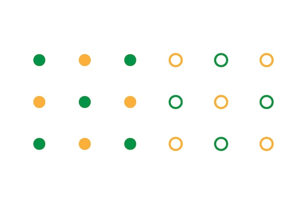 PSD graphique cercle conception ornement géométrique fond d'écran vert jaune