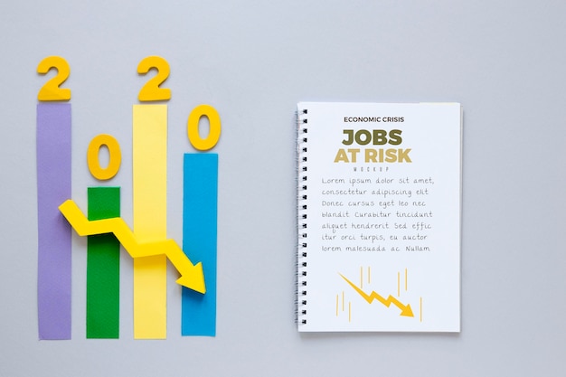 Graphique de la crise économique