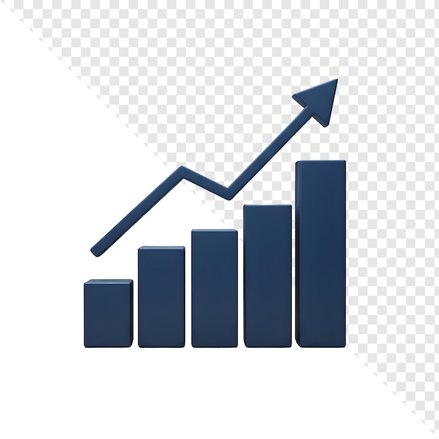 Graphique de croissance positive