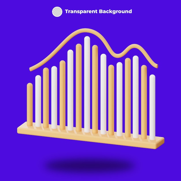 PSD graphique de cylindre analytique de rendu 3d