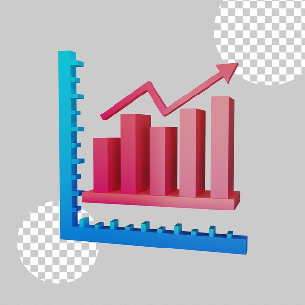 Graphique à secteurs concept illustration 3d