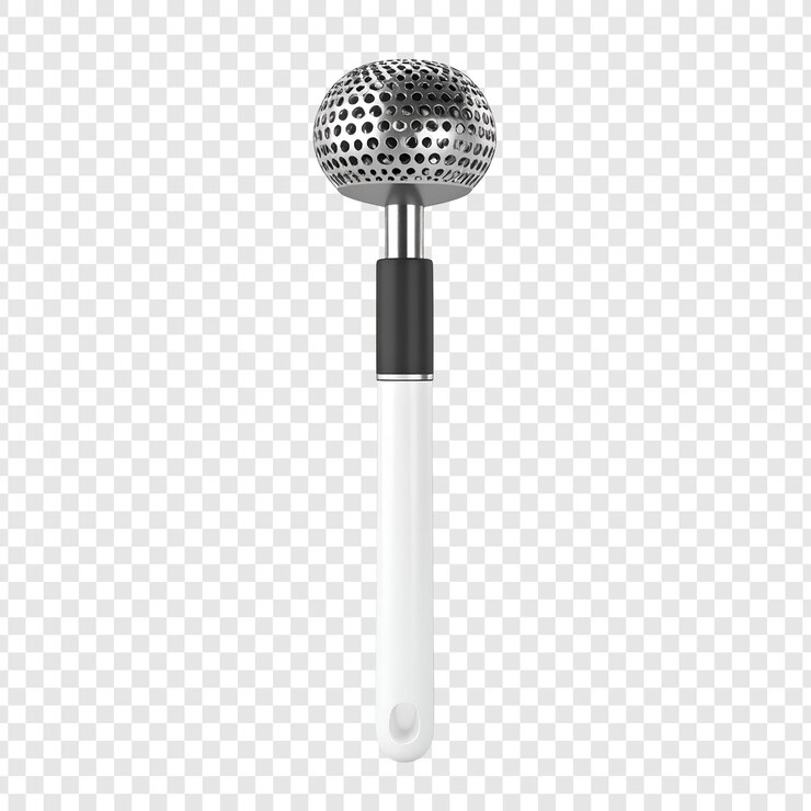 PSD graphique vectorielle de boule métallique sur bâton