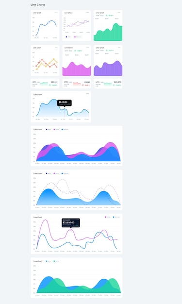 PSD graphiques de l'interface utilisateur linéaire