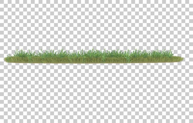 Gras auf transparentem Hintergrund. 3D-Rendering - Abbildung