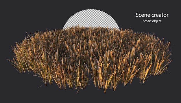 Gras- und Blumenfeld isolierter Wiesen-Beschneidungspfad