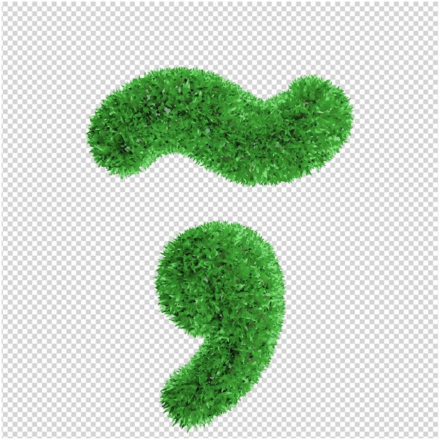 Grass symbol renderização em 3d
