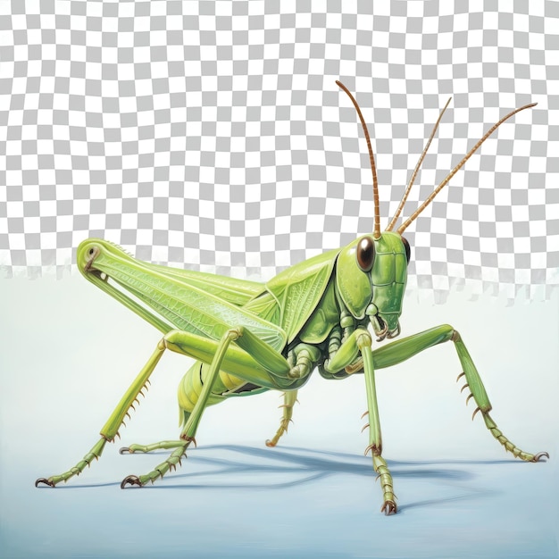 PSD grasshopper que es verde trasfondo transparente