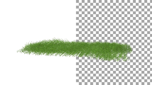 Grasteppich ohne Schatten 3D-Rendering