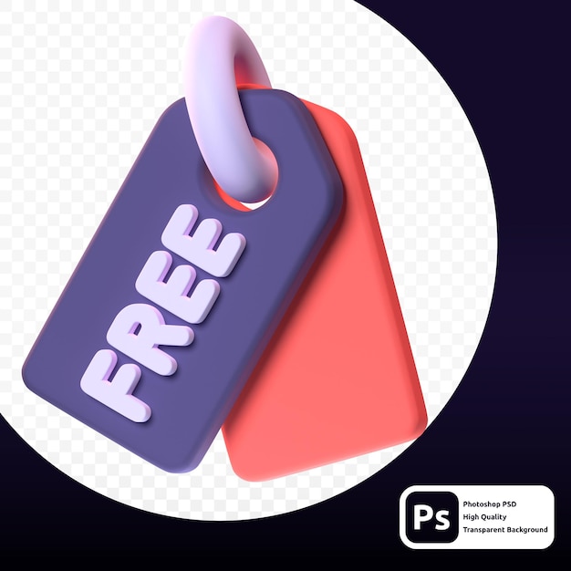 PSD gratis en renderizado 3d para activos gráficos web o presentación