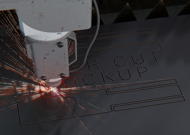 PSD gravação a laser em superfície metálica