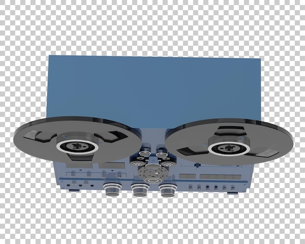 PSD gravador antigo isolado em fundo transparente ilustração de renderização 3d