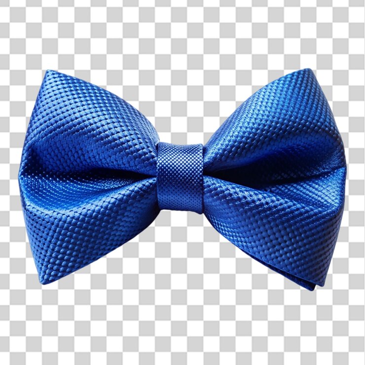 PSD gravata azul isolada em fundo transparente