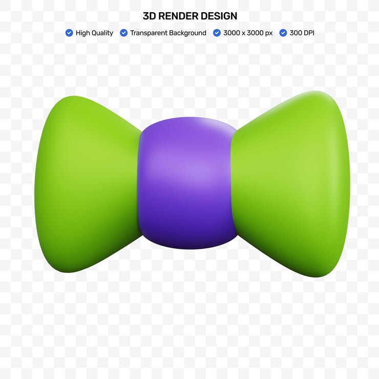 PSD gravatas de renderização 3d isoladas