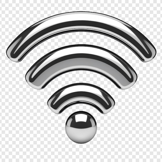 Gray scale wifi symbol graphic