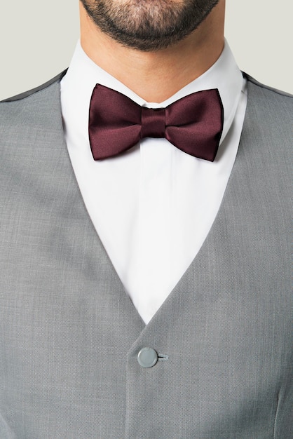 Gray vest suit psd mockup business menswear apparel shoot