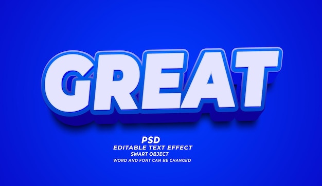 Great PSD Editable Text Effect Photoshop Template