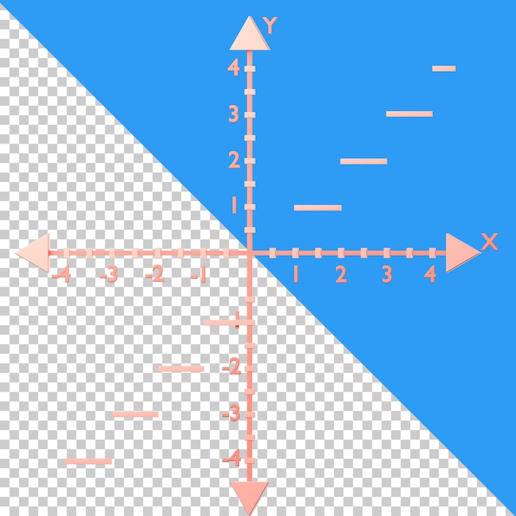 PSD greatest integer function icon isolated on the transparent backround
