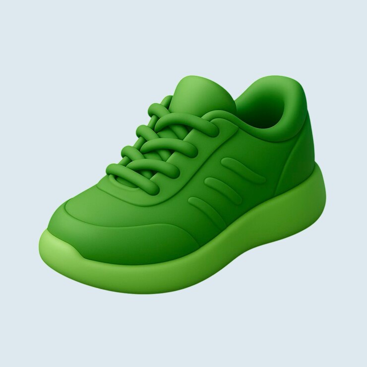 Green 3D Cartoon Sneaker