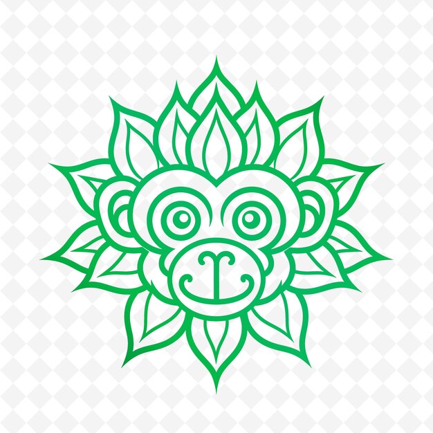 PSD a green and white sun symbol with the words happy and happy face