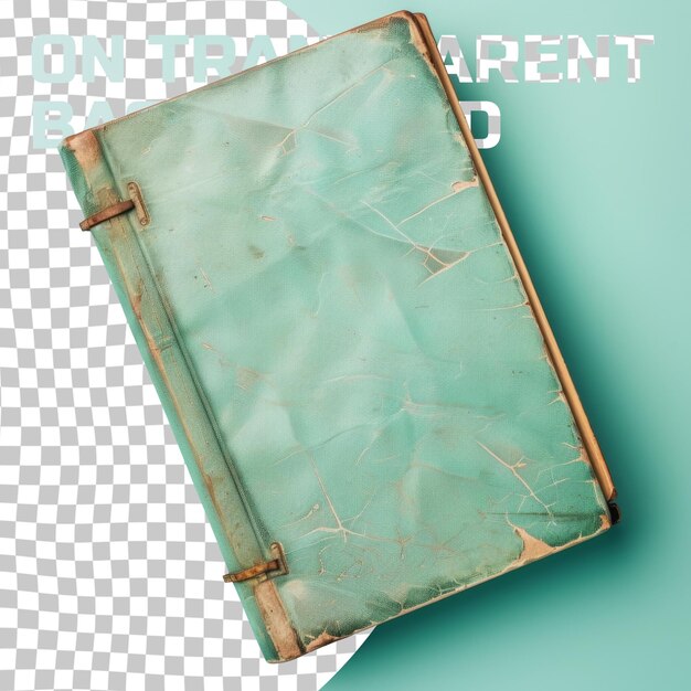 PSD a green book with a broken cover and the word parents on it