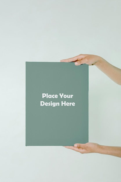 Green Frame Mockup PSD per il testo