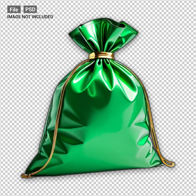 PSD green money bag