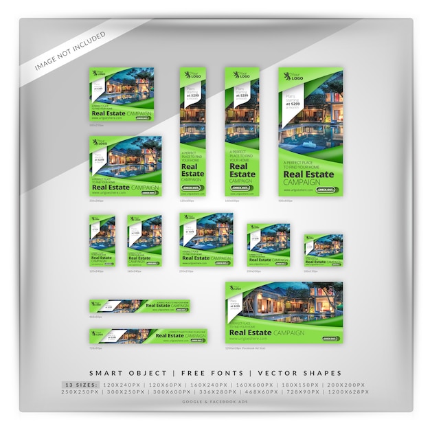 Green Sharp Real Estate Anuncios de Google y Facebook