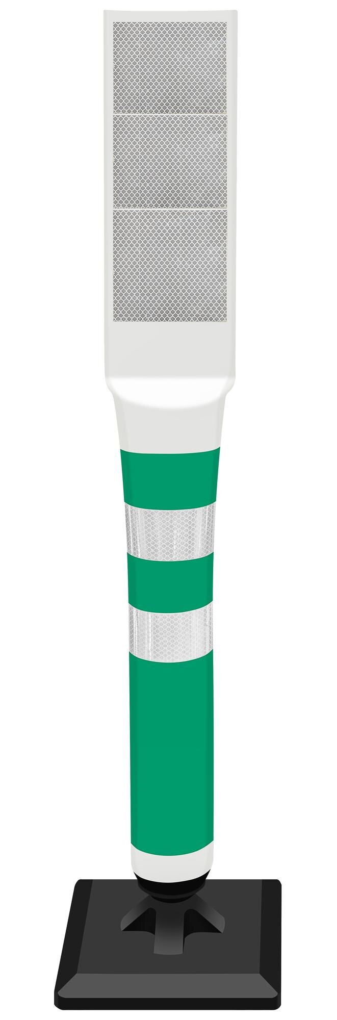 PSD green traffic lane pole
