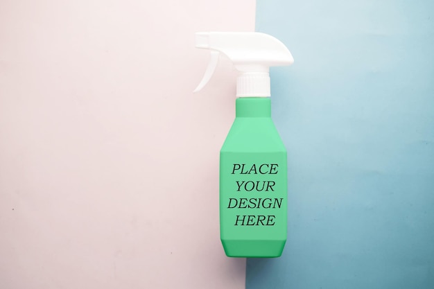 Green Water Spray Bird Mockup PSD