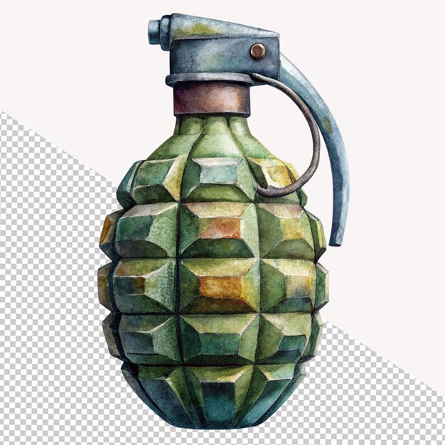 Une Grenade Sur Un Fond Transparent