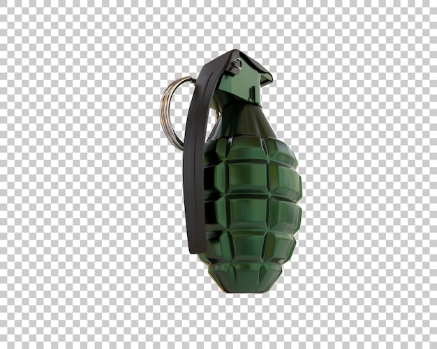 Une Grenade Isolée Sur Le Fond Illustration De Rendu 3d
