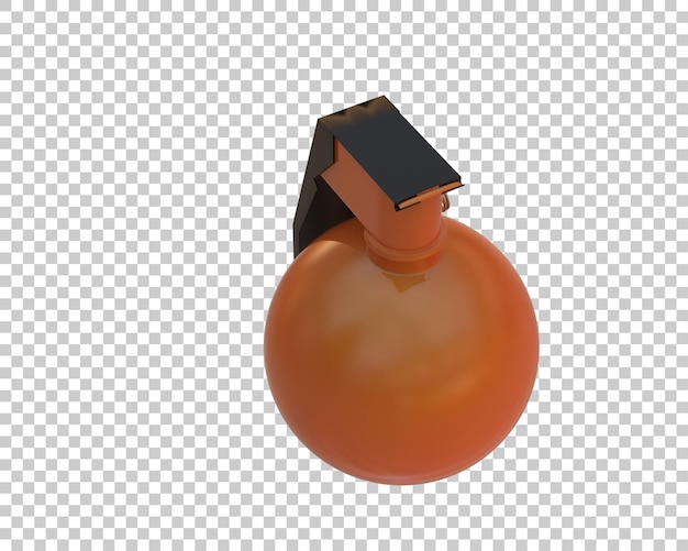 PSD une grenade isolée sur le fond illustration de rendu 3d