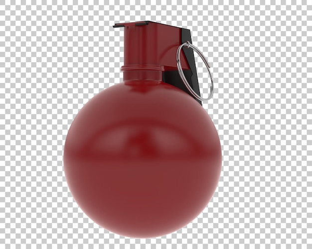 PSD grenade à main sur fond transparent illustration de rendu 3d