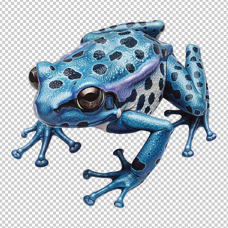 PSD une grenouille colorée png