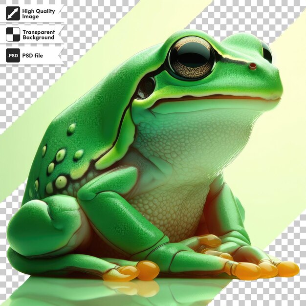 PSD la grenouille du psd sur un fond transparent