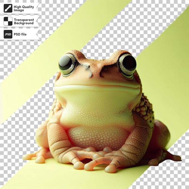 PSD la grenouille du psd sur un fond transparent