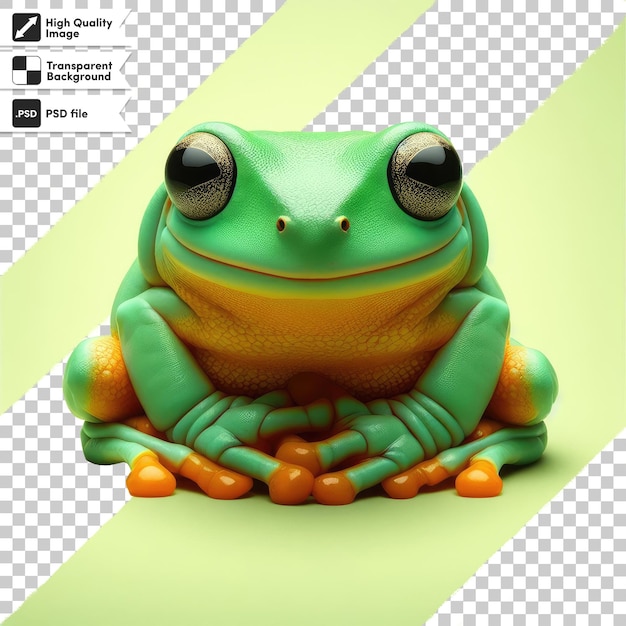 PSD la grenouille du psd sur un fond transparent