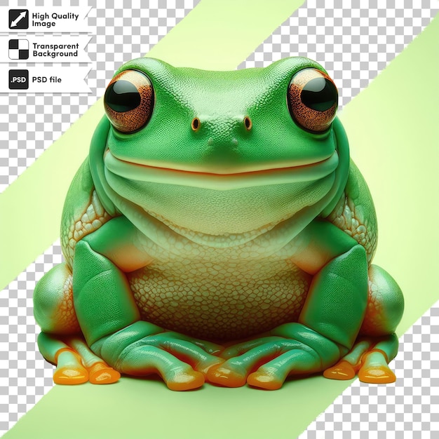 PSD la grenouille du psd sur un fond transparent