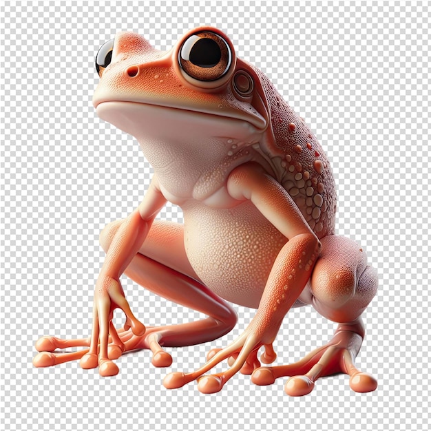 PSD une grenouille avec une image d'une grenouille sur son visage